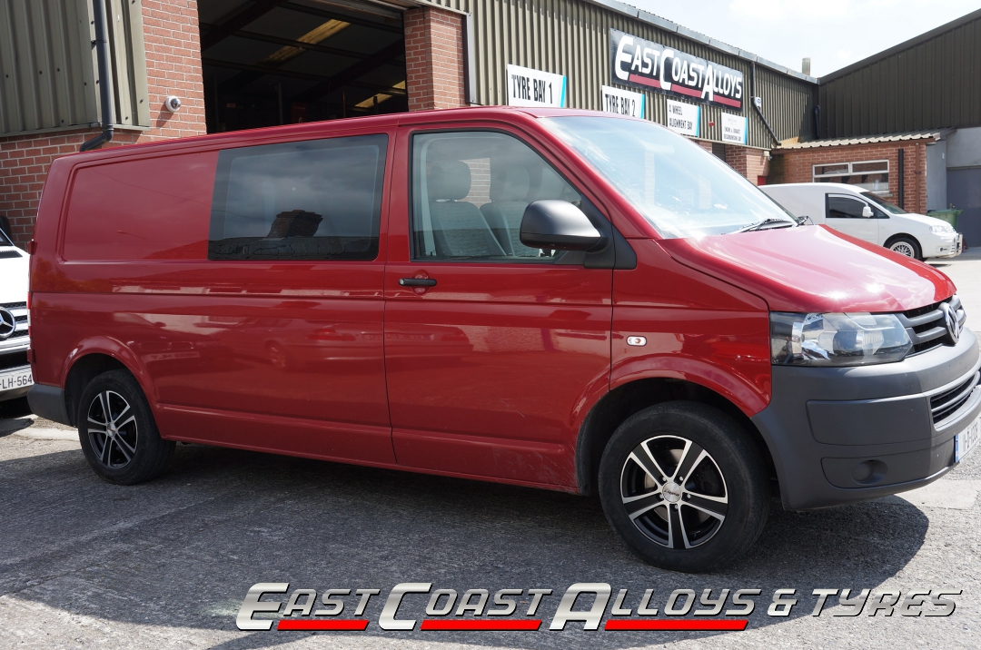 16" Highway Alloy Wheels on Transporter- Commercial Alloy Wheels